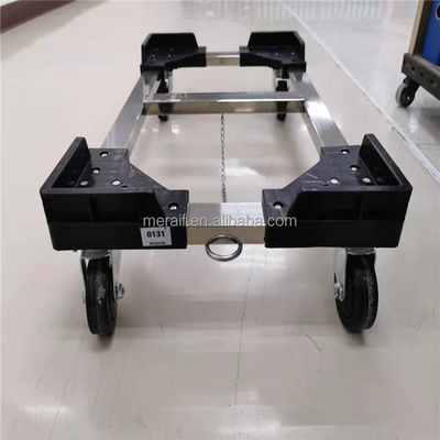 Cuatro carros de aluminio del tonel del transporte de la casa de la logística del supermercado del carro de la carretilla de los camiones de la plataforma de las ruedas que mueven los carros