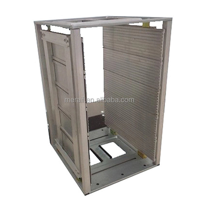Almacenamiento permanente plegable estático anti plástico de aluminio L revistero antiestático antiestático de SMT del estante del PWB del ESD del tamaño