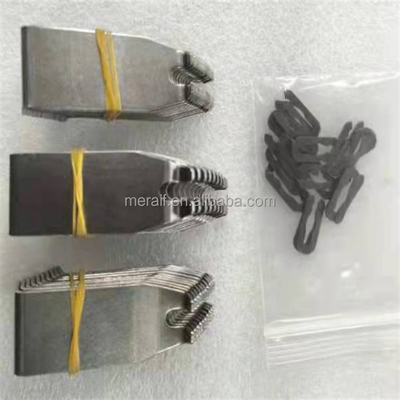 Tipo accesorios del finger L o de V del titanio de la onda que suelda del horno de la lata de la garra de la cadena de transporte de la garra del titanio