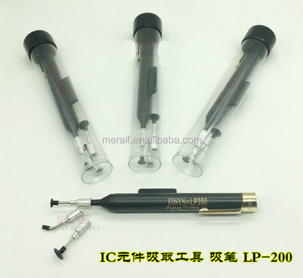 Pluma anti-satic del lechón del vacío de la recogida de IC de la pluma del vacío LP200 + 2 jefes de la succión para las ayudas de Reballing del trabajo de BGA SMD