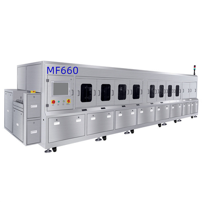 MF610 Máquina de limpieza de PCBA en línea Máquina de limpieza de PCB SMT Máquina automática de limpieza SMT para residuos de flujo de PCBA