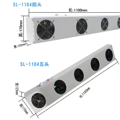 SL-010 Soplador de aire ionizante Banco superior Soplador de aire ionizante para máquinas smt Equipo de eliminación industrial Horizontal