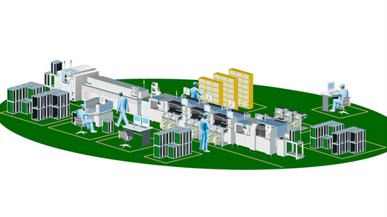 Ac220v 50hz llevó la planta de fabricación del bulbo horno del flujo de la impresora de la plantilla